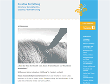 Tablet Screenshot of kreative-entfaltung.de